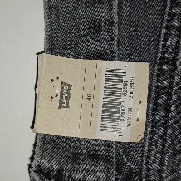 Levi's 501 Original Button-Fly Shorts Size-40  Black NWT - Picture 4 of 6